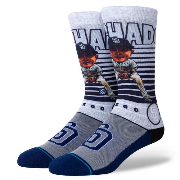 STANCE Manny Machado Big Head Socks Size L 9-13